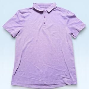 Lululemon Polo Shirt Mens Medium Purple Golf Athletic Stretch Performance